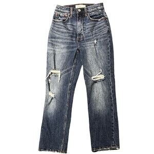 Abercrombie & Fitch Denim Jeans Ankle Straight Ultra‎ High Rise Women's 25/0s